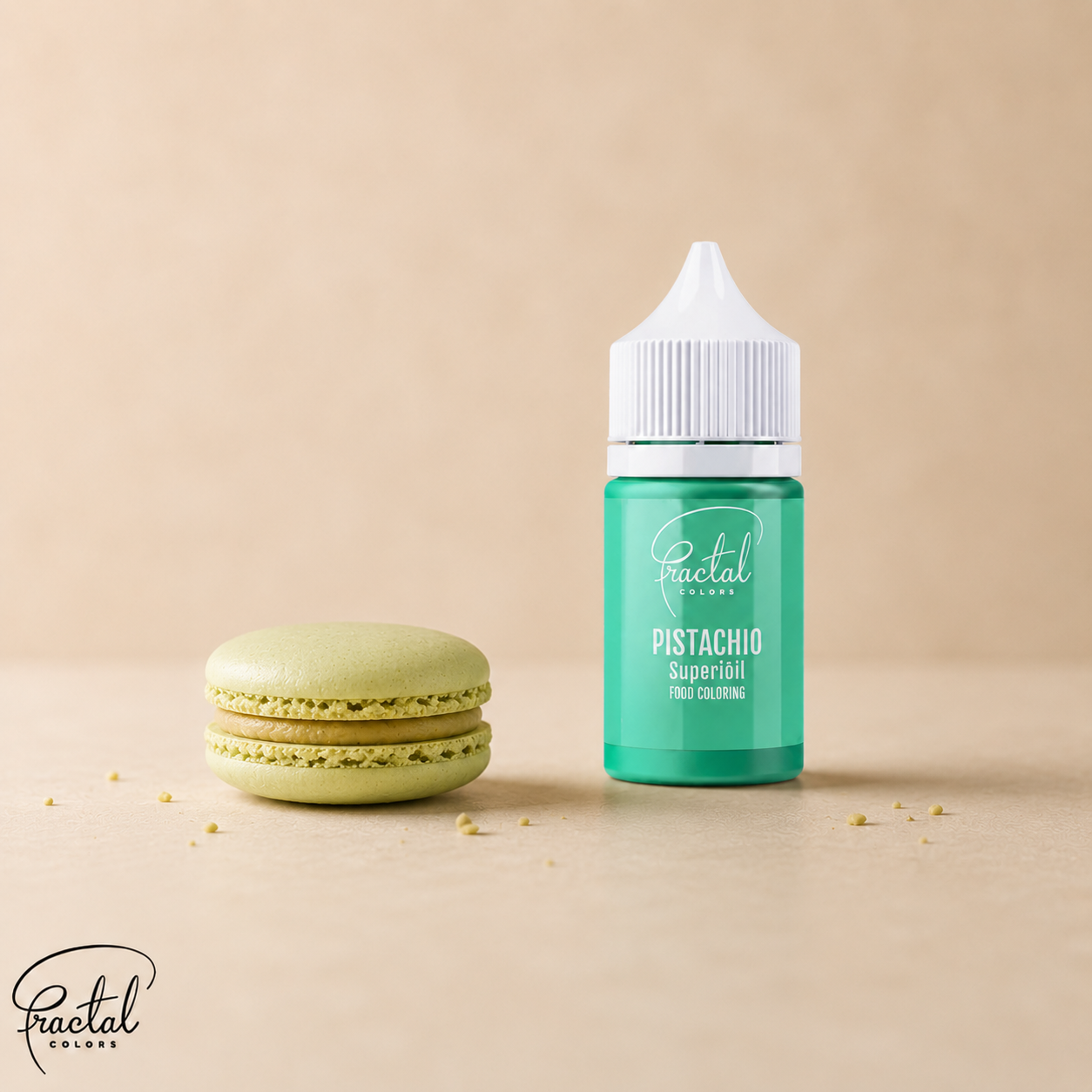 Fractal colors Olaj bázisú ételfesték zöld- Pistachio, 30g termék fő termékképe