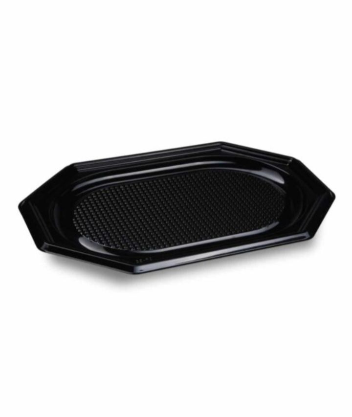Hidegtálas műanyag tálca FEKETE 5 személyes, 10db/csomag termék fő termékképe