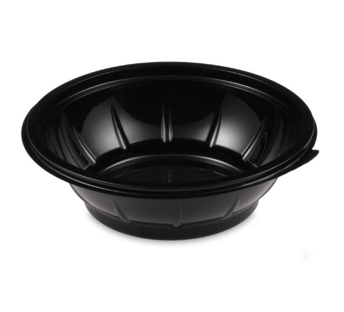 Méhsejtes tál+tető fekete 1050ml, 50db/csomag termék fő termékképe