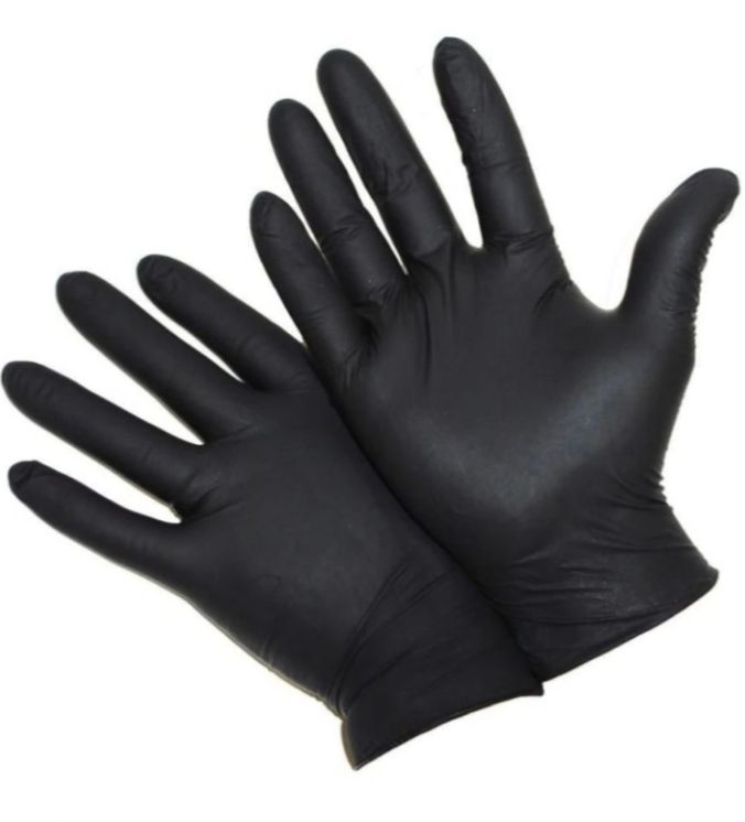 Nitril kesztyű S méret, FEKETE, 100db/doboz termék fő termékképe
