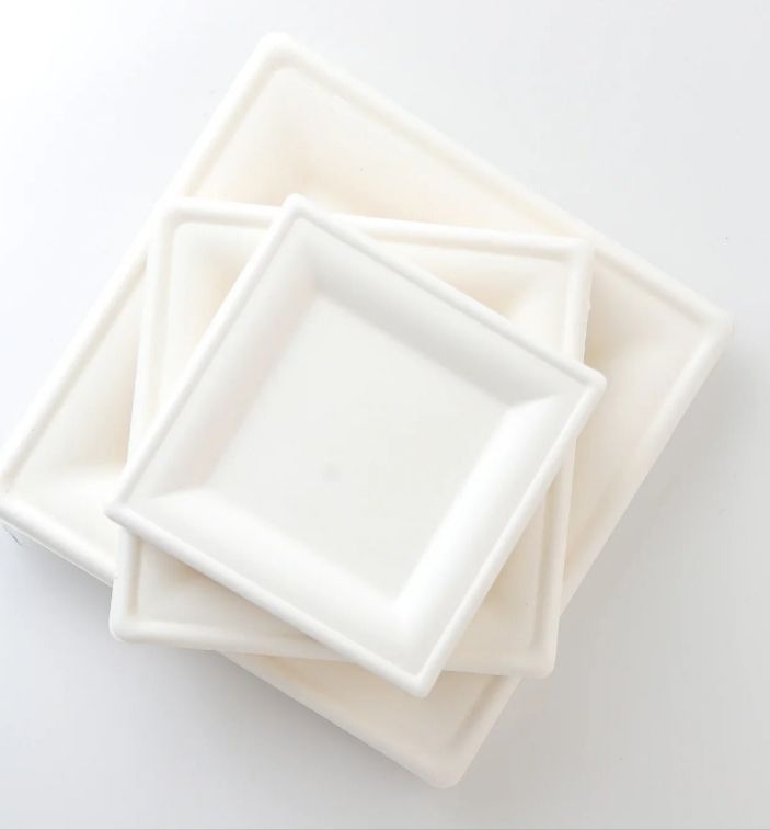 Cukornád tányér szögletes 26*26cm, 50db/csomag termék fő termékképe