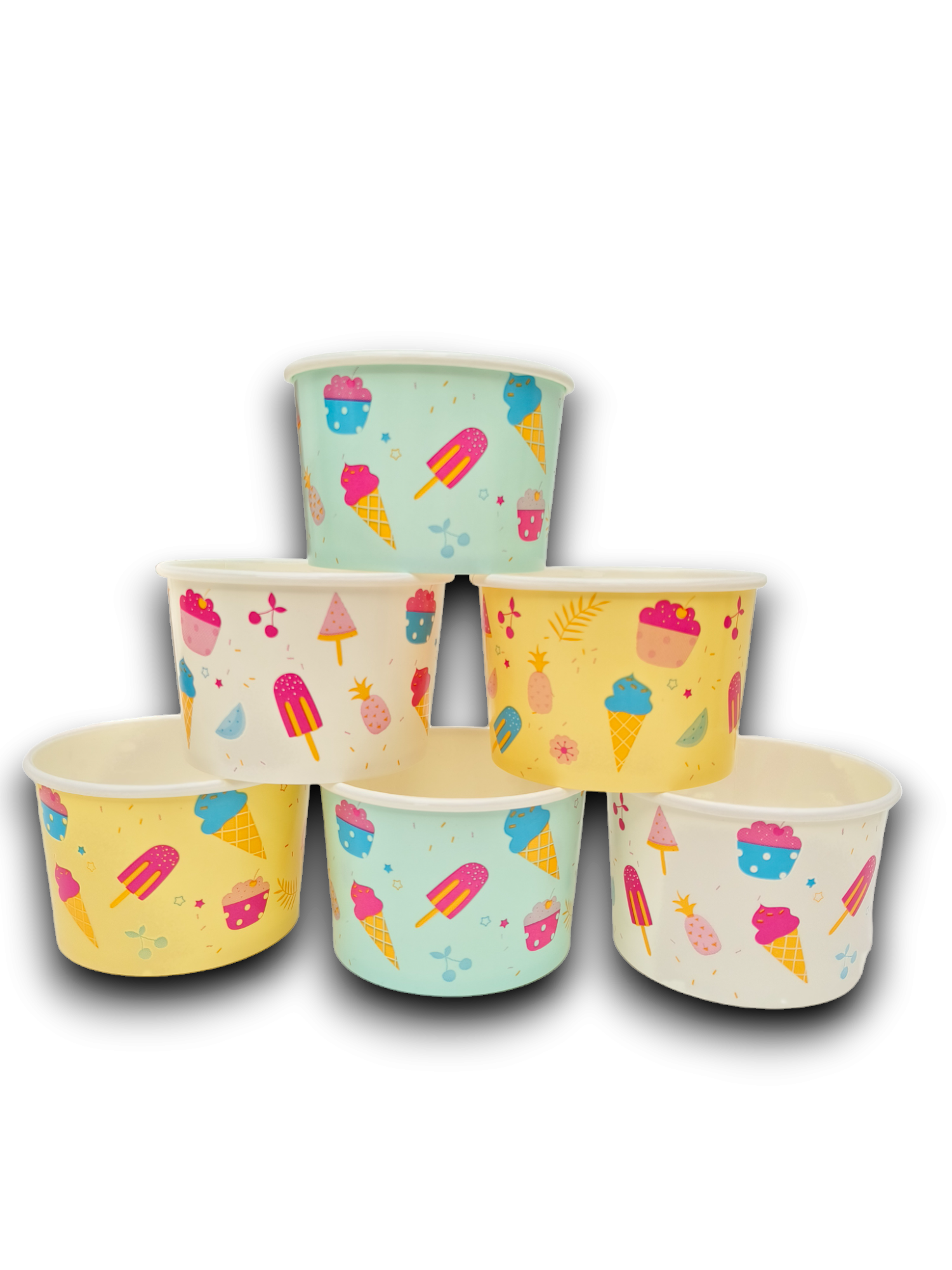 Fagyis tégely vegyes nyomott 190 ml, 50db/csomag termék fő termékképe