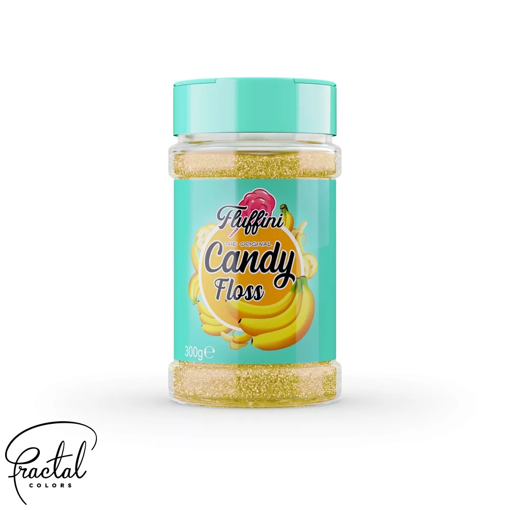 Fractal colors Banán ízű vattacukor, 300g termék fő termékképe