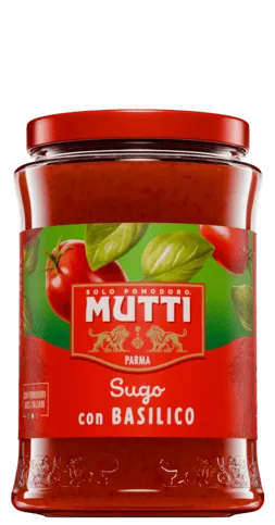 Mutti Sugo Basilico, bazsalikomos paradicsom szósz, 260g termék fő termékképe