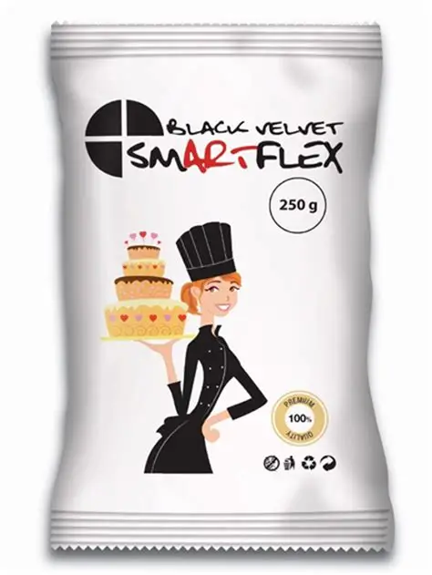 Tortadekor massza Smartflex velvet black 250g termék fő termékképe