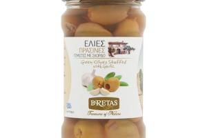 BRETAS Olajbogyó - zöld, fokhagymával töltött  300/180g termék fő termékképe