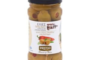 BRETAS Olajbogyó - zöld, paprikával töltött 300/180g termék fő termékképe