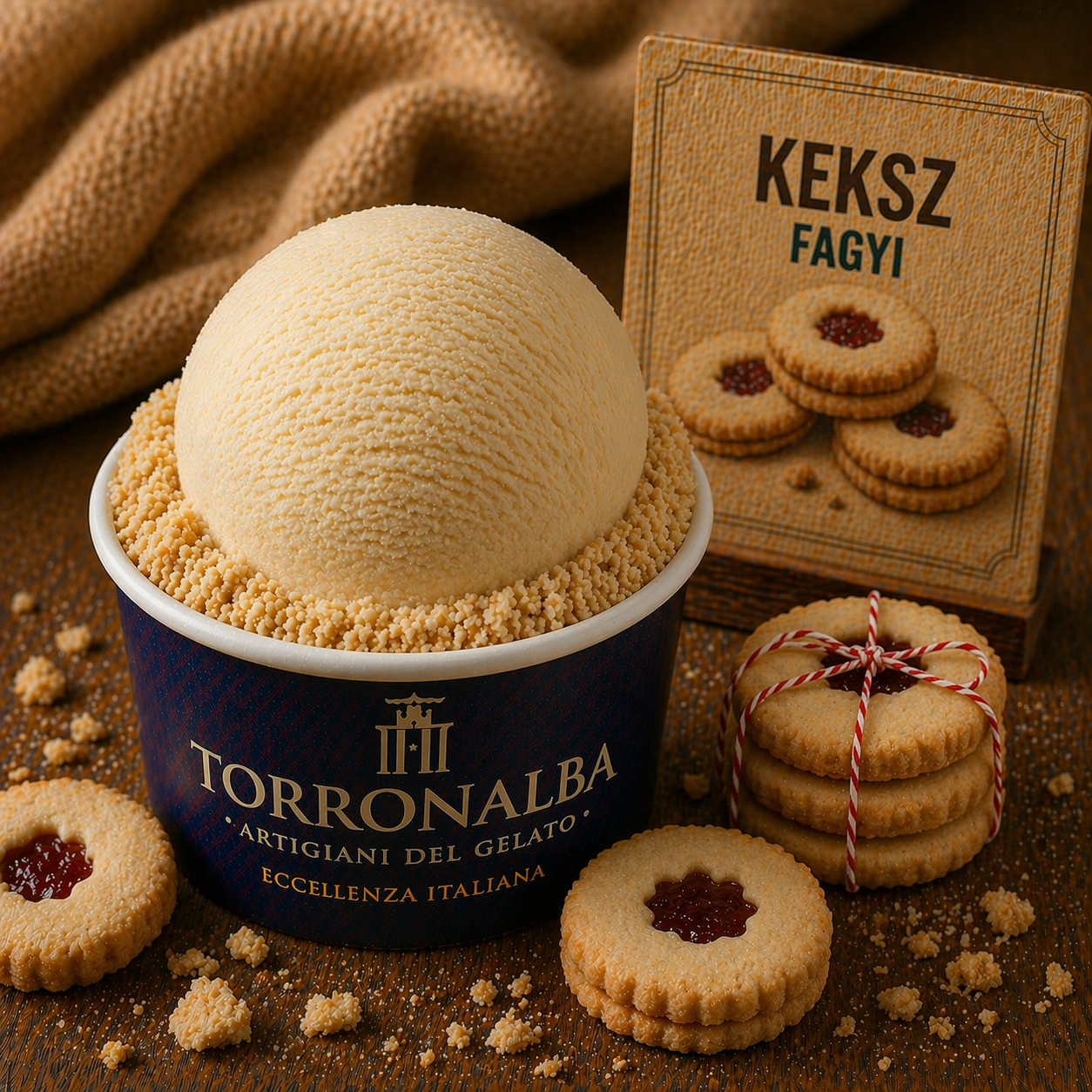 Torronalba CREMA BISCOTTO / KEKSZKRÉM, 3kg termék fő termékképe