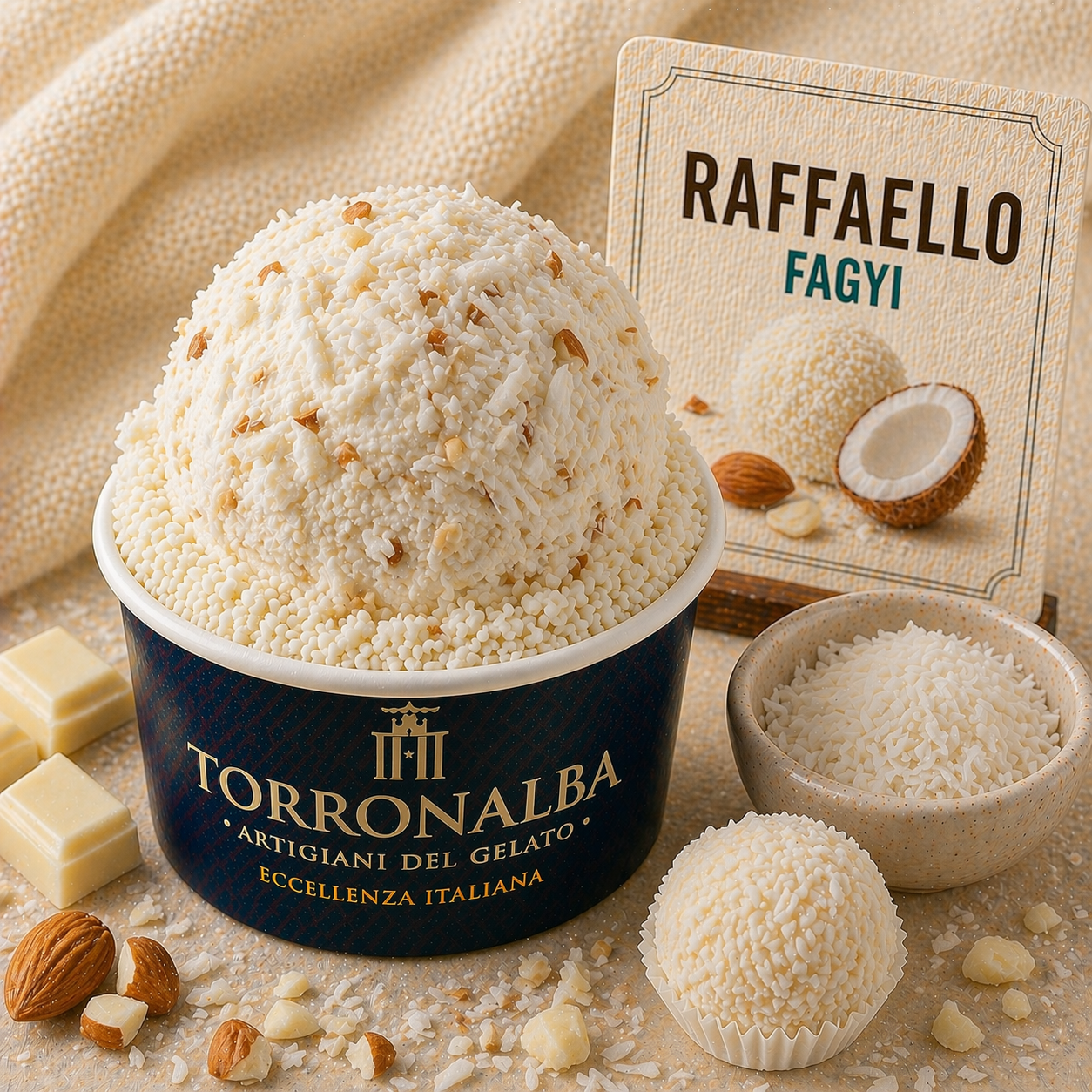 Torronalba DELIZZIA DI COCCO / "RAFFAELLO", 3kg termék fő termékképe