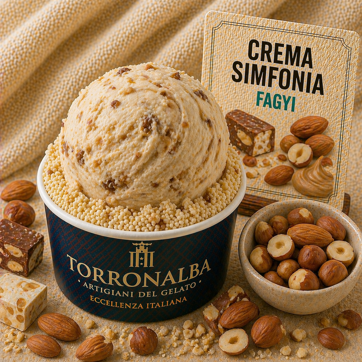 Torronalba CREMA SINFONIA/ HARMÓNIA KRÉM, 3kg/vödör termék fő termékképe