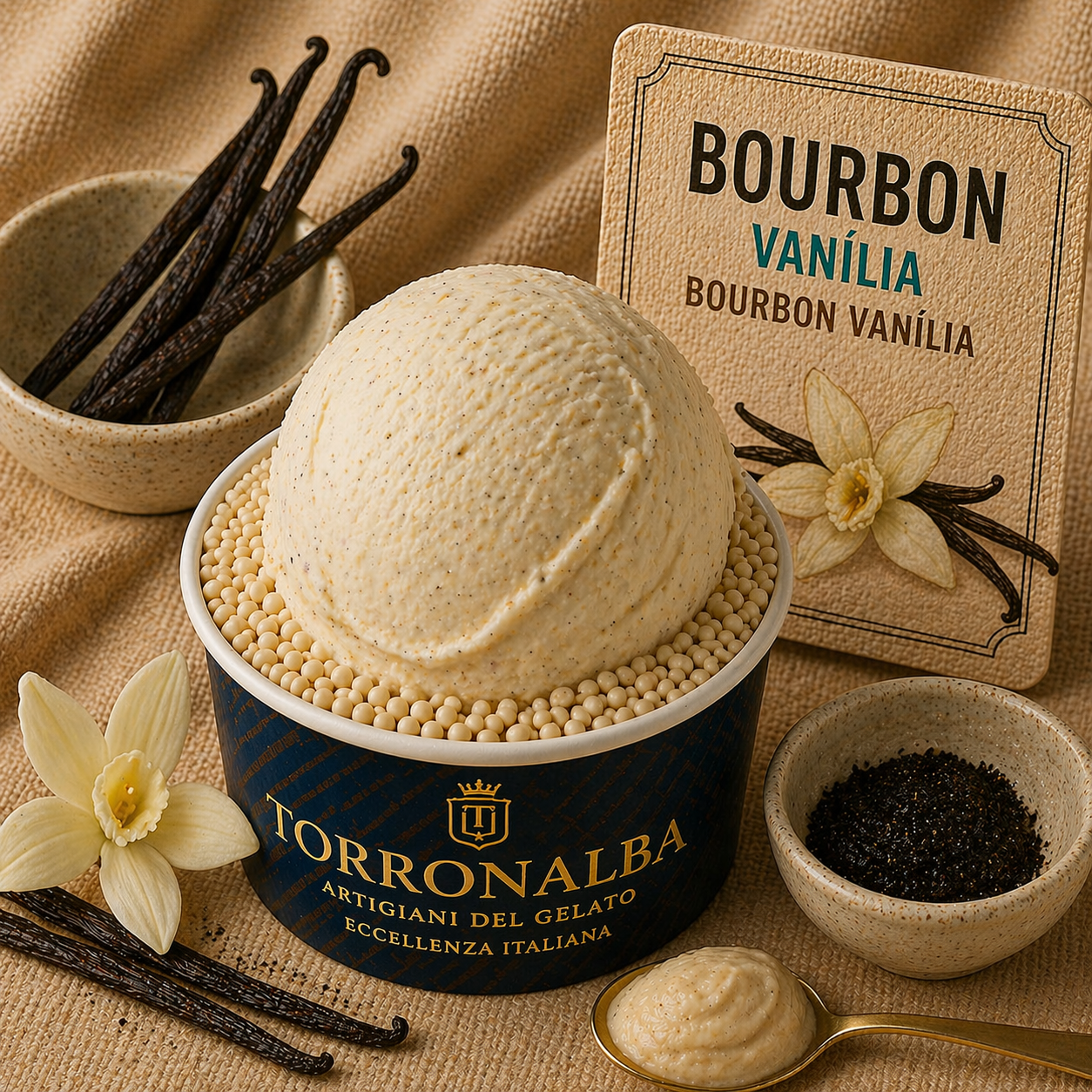 Torronalba VANILLEA AROMA PASTE BOURBON VANILIA, 3,5kg/vödör termék fő termékképe
