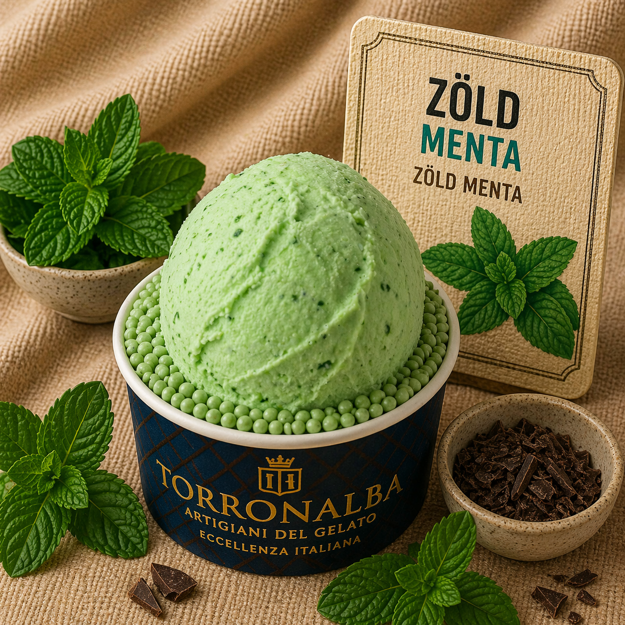 Torronalba MENTA VERDE, MENTA 3,5kg/vödör termék fő termékképe
