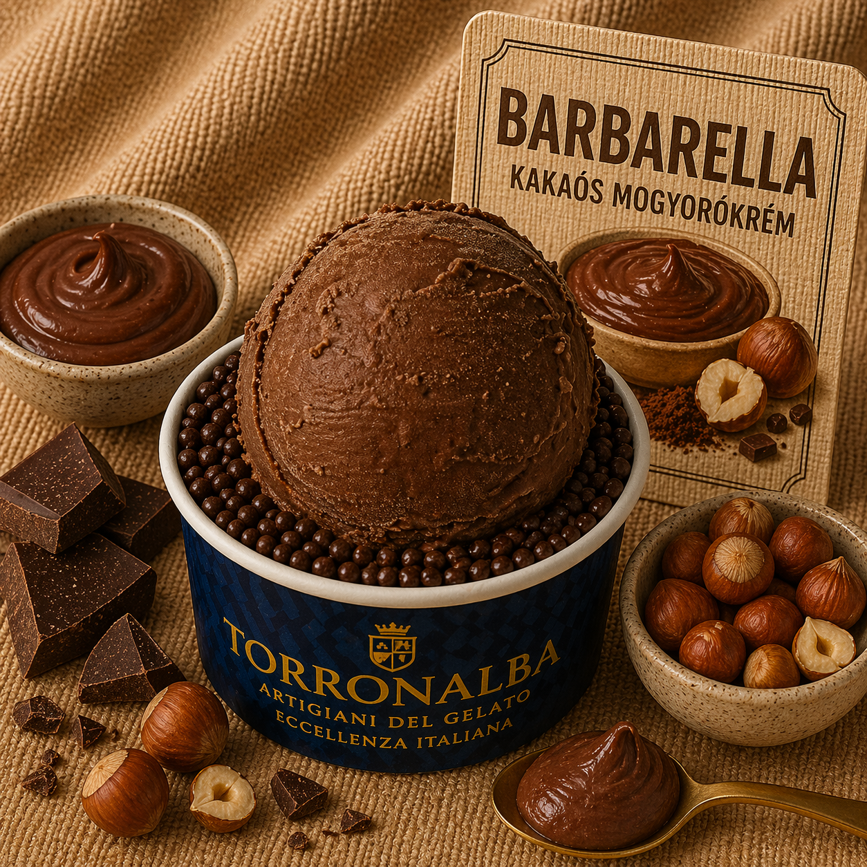 Torronalba CREMA BARBARELLA, 3kg/vödör termék fő termékképe