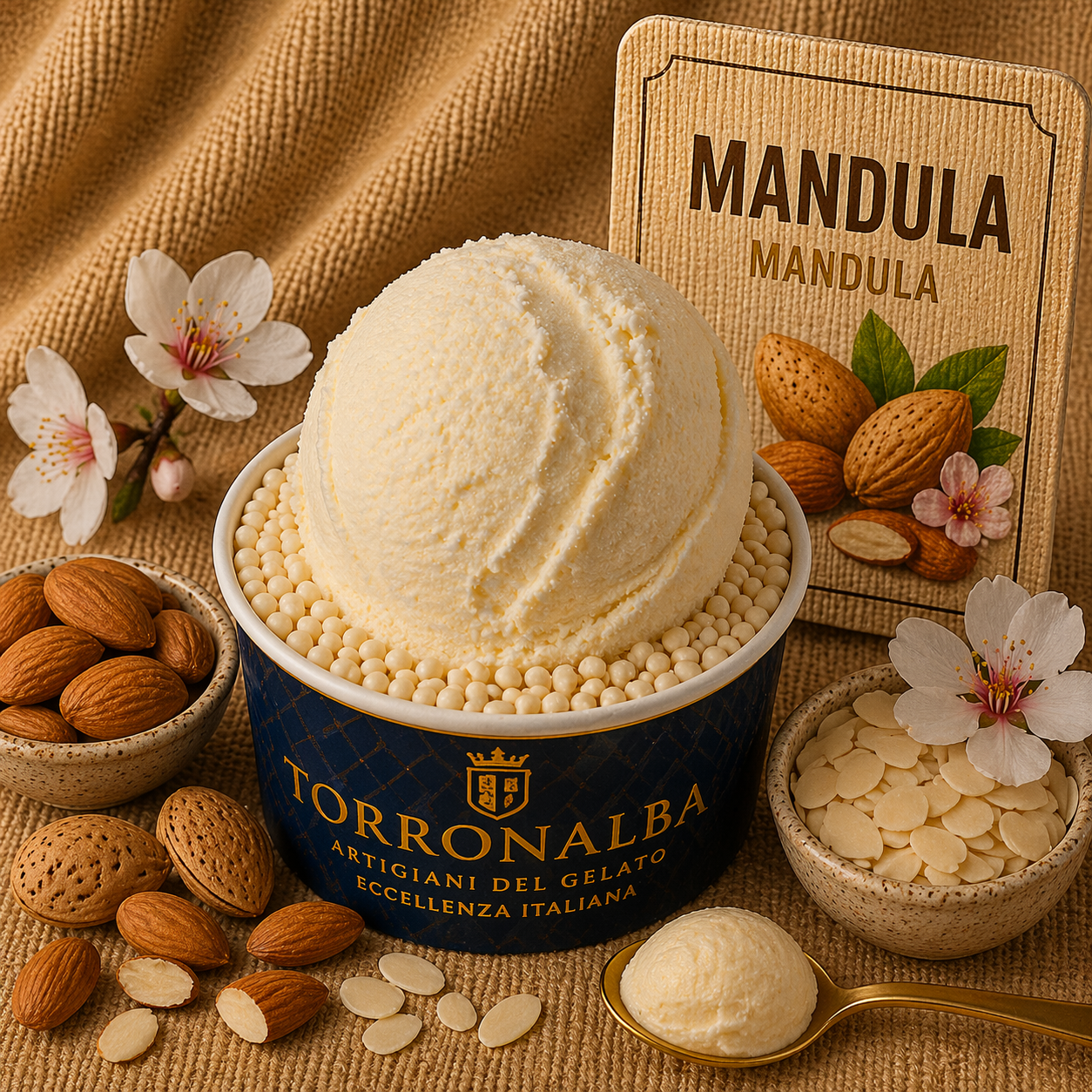 Torronalba PASTA MANDORLA DOLCE, MANDULA 3kg/vödör termék fő termékképe