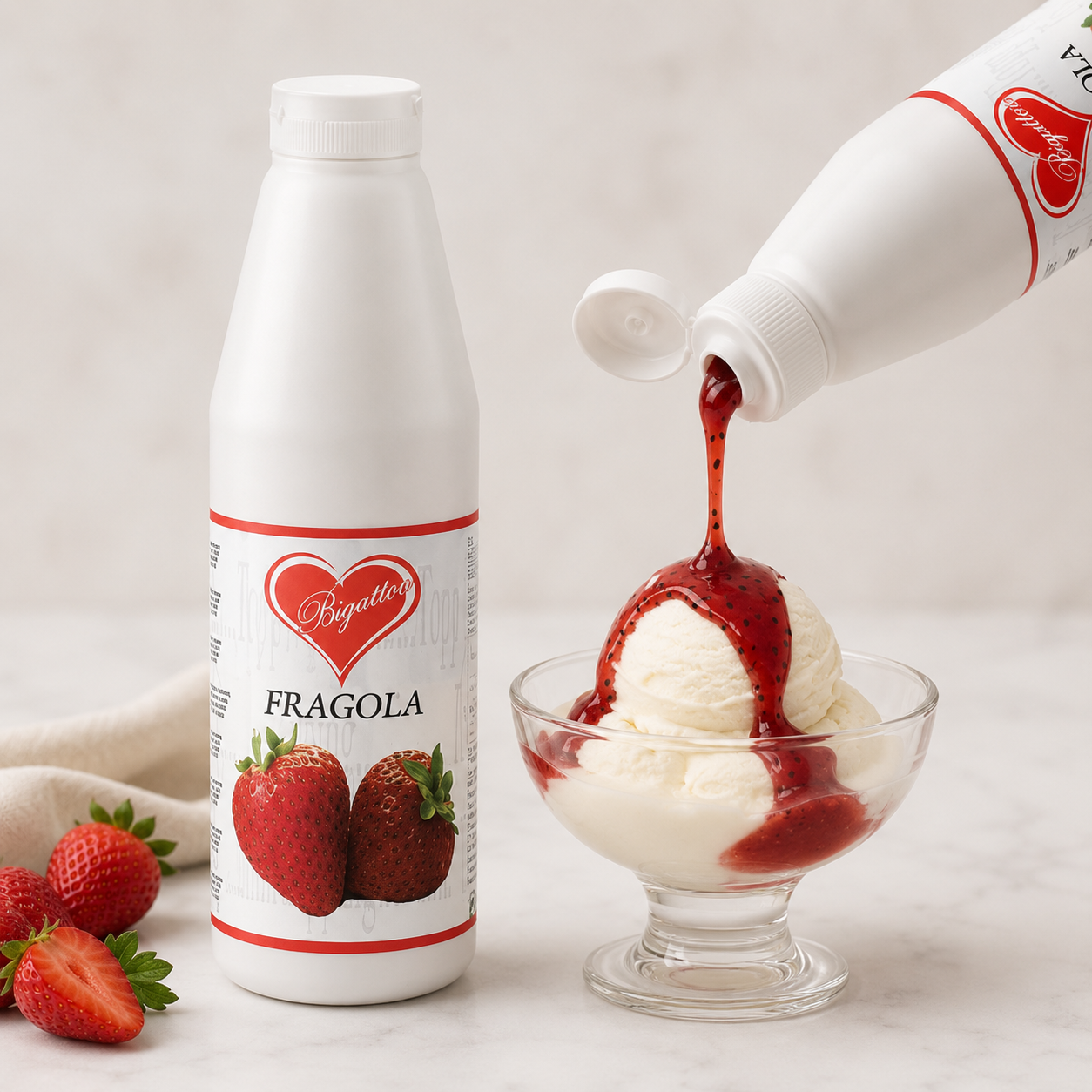 Bigatton Eper öntet - Topping Fragola 1,2kg termék fő termékképe