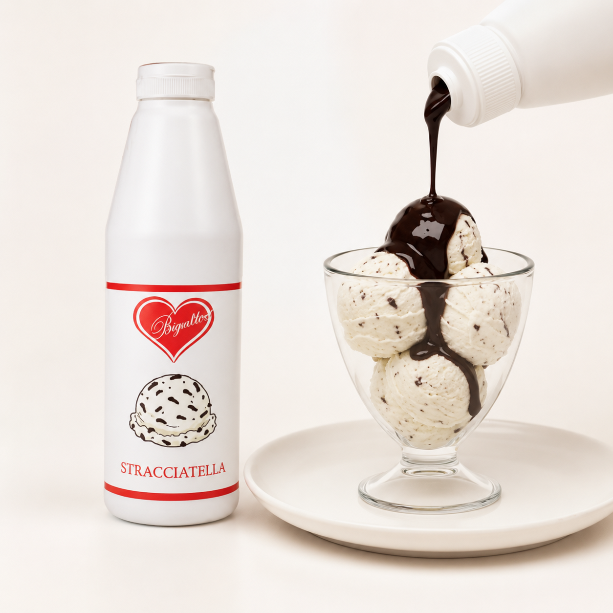 Bigatton Öntet sztracsatella - Topping Stracciatella 1kg termék fő termékképe