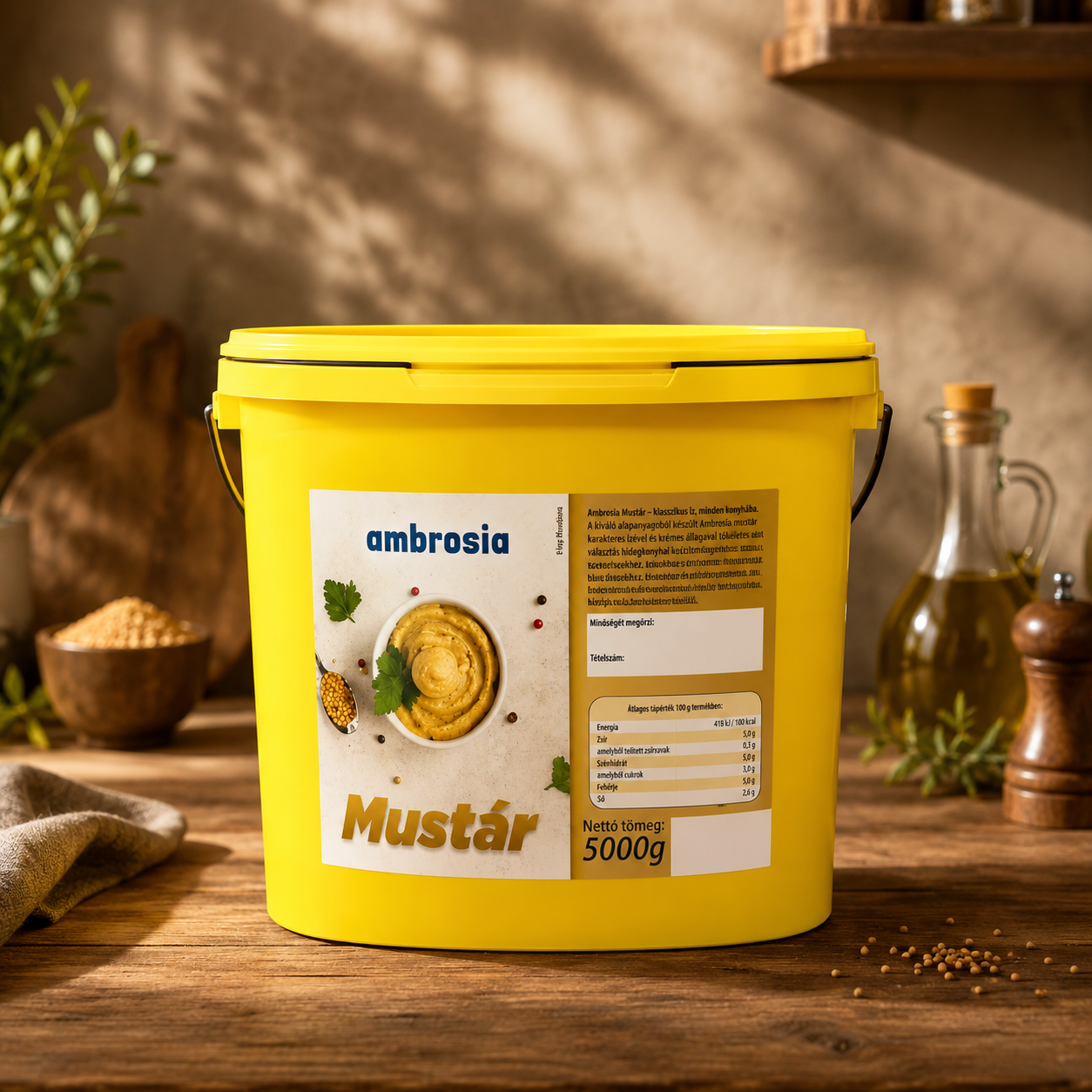 AMBROSIA Mustár 5kg/vödör termék fő termékképe