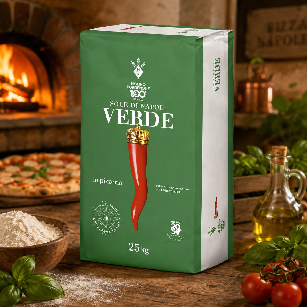 Pizzaliszt VERDE- zöld 25kg termék fő termékképe