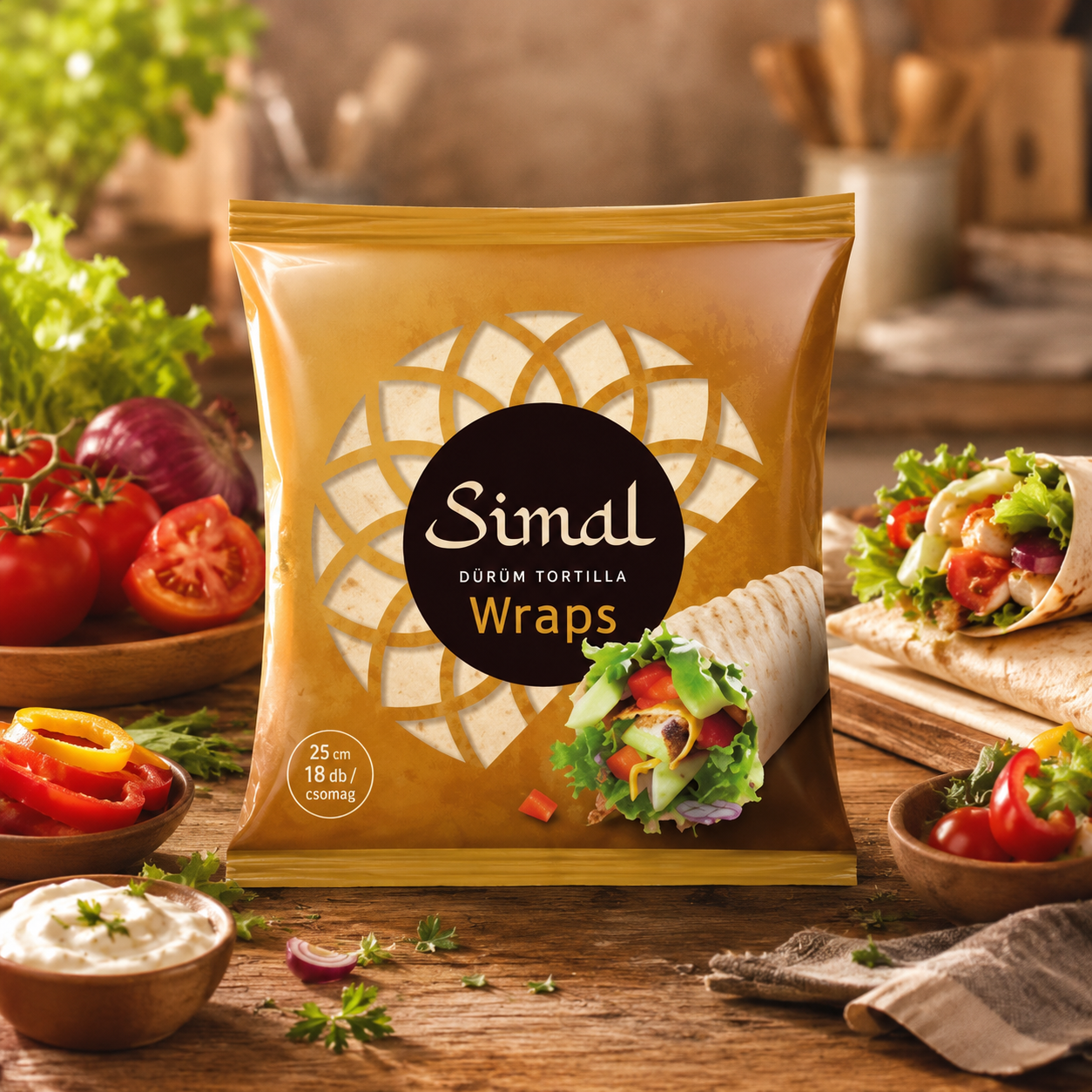 SIMAL Dürüm Tortilla 25cm (18db / csomag) termék fő termékképe