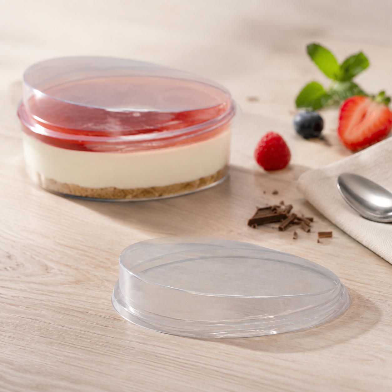 Desszertes pohár ovális tető 200ml XT, 15db/csomag termék fő termékképe