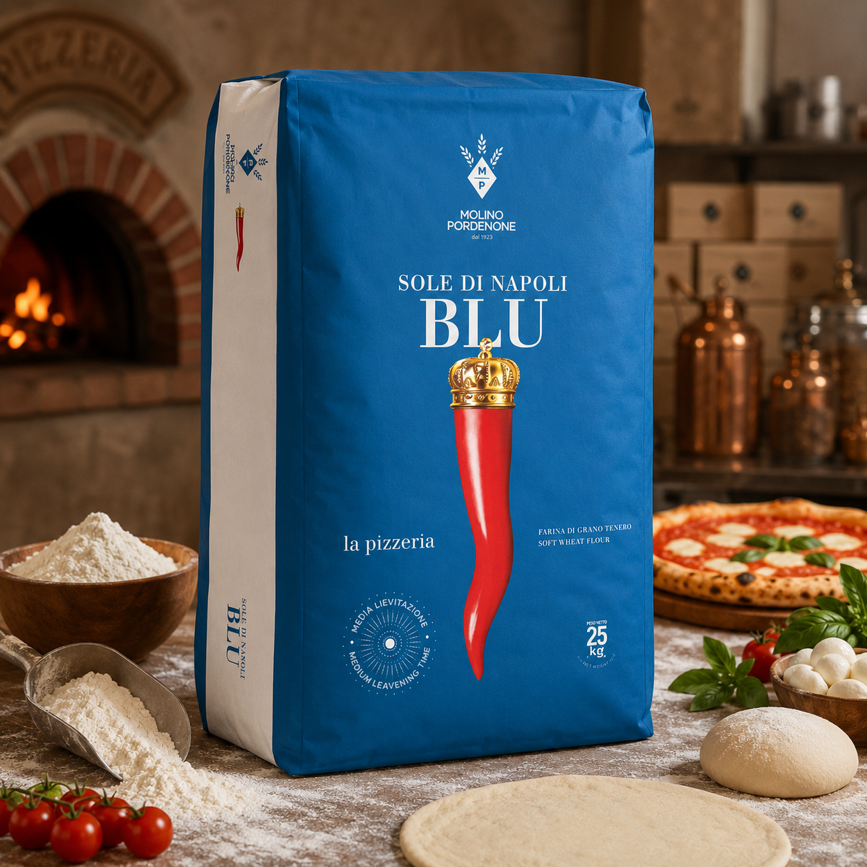 Pizzaliszt Blu olasz, 25kg termék fő termékképe