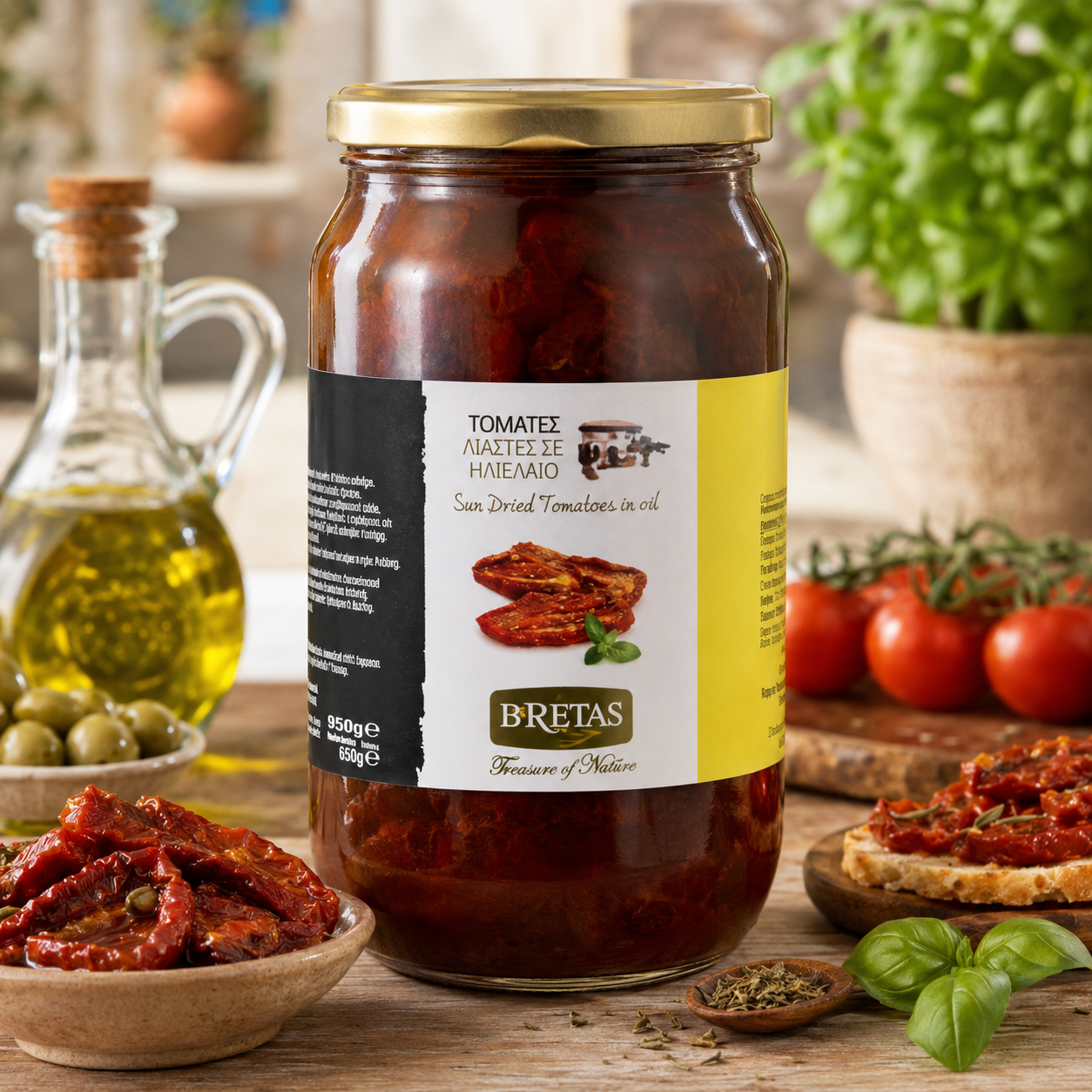 BRETAS Szárított paradicsom 950g / 650g termék fő termékképe