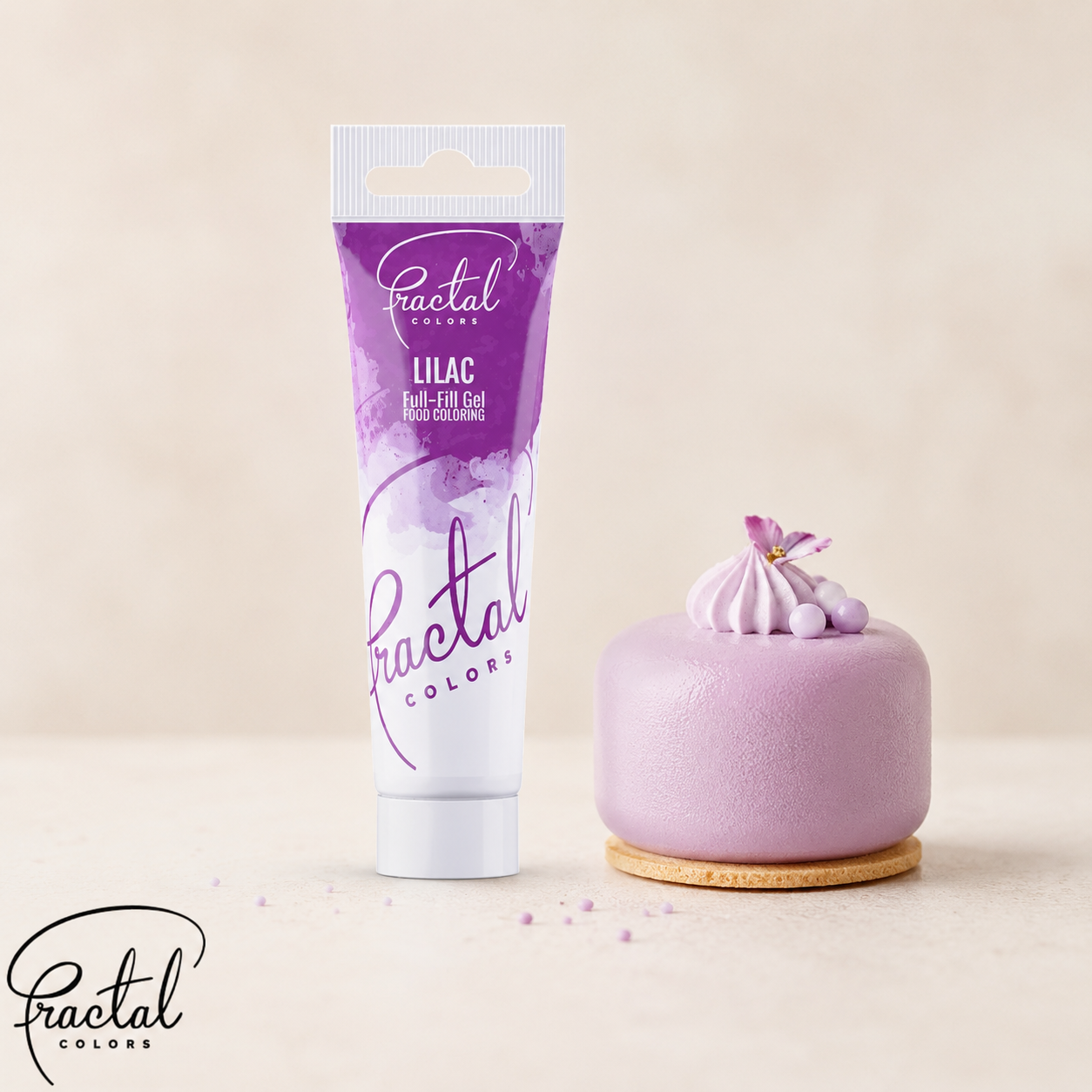Fractal colors Ételfesték gél lila- Lilac, 30g termék fő termékképe