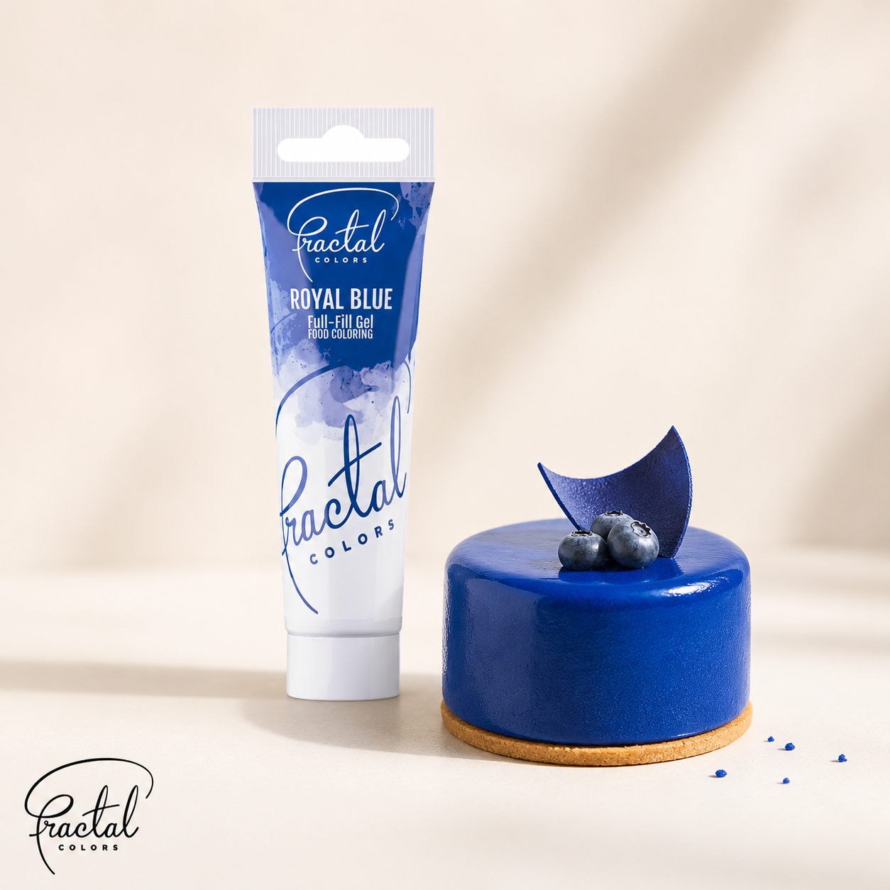 Fractal colors Ételfesték gél kék- Royal Blue, 30g termék fő termékképe