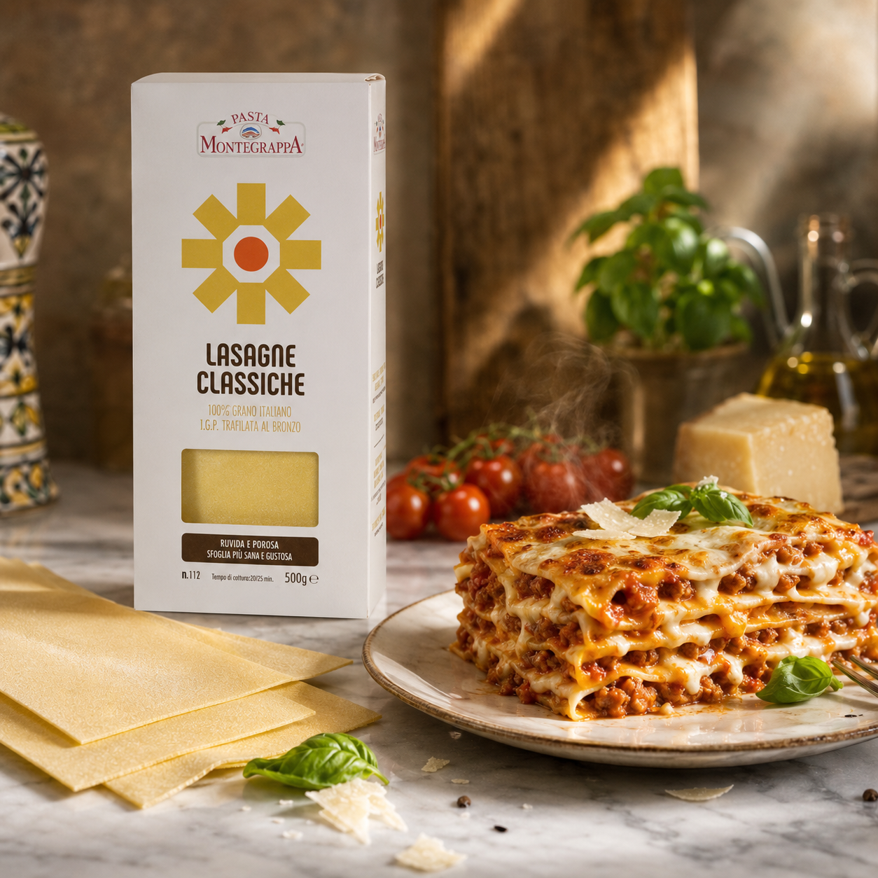 Pasta Montegrappa Lasagne tészta Classic PASTA MONTEGRAPPA, 4kg/doboz termék fő termékképe