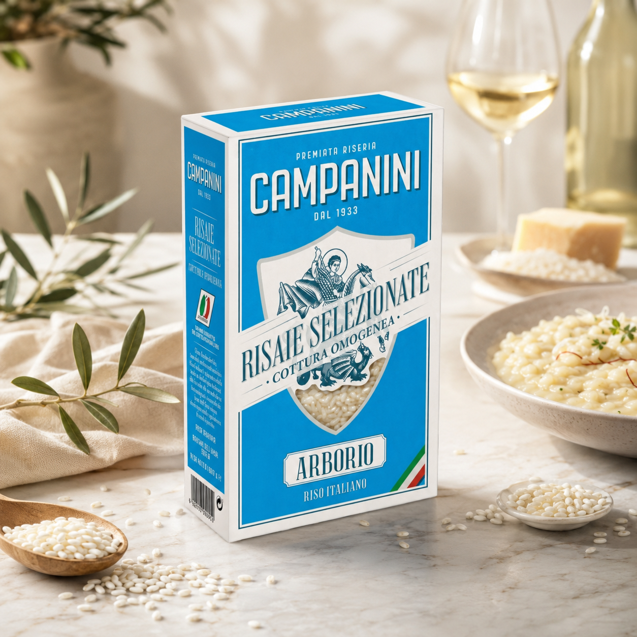 Rizottó rizs Campanini Arborio prémium, 1 kg termék fő termékképe