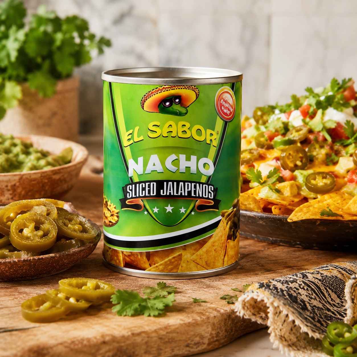 EL SABOR Jalapeno paprika - szeletelt 2,9kg / 1,5kg termék fő termékképe