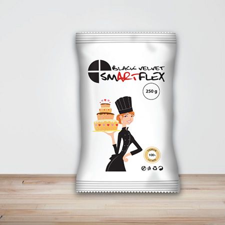 Tortadekorációs massza Smartflex Velvet Fekete 1kg termék fő termékképe