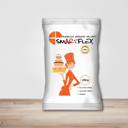 Tortadekorációs massza Smartflex velvet Orange, 250g termék fő termékképe
