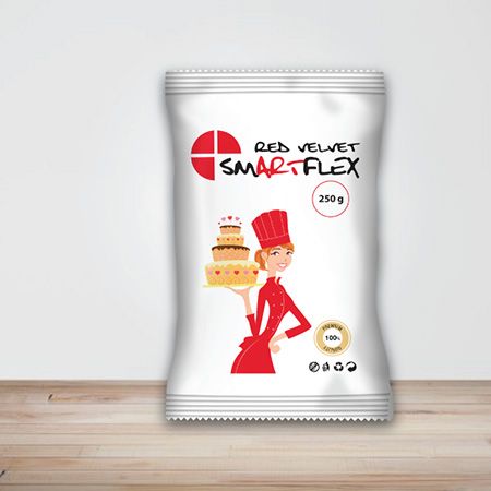 Tortadekorációs massza Smartflex Velvet Piros 1kg termék fő termékképe