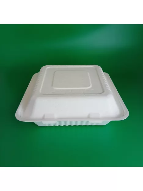 KOMP Cukornád nat 1 részes ételes papírdoboz 20X20x6,5cm, 100db/csomag termék fő termékképe