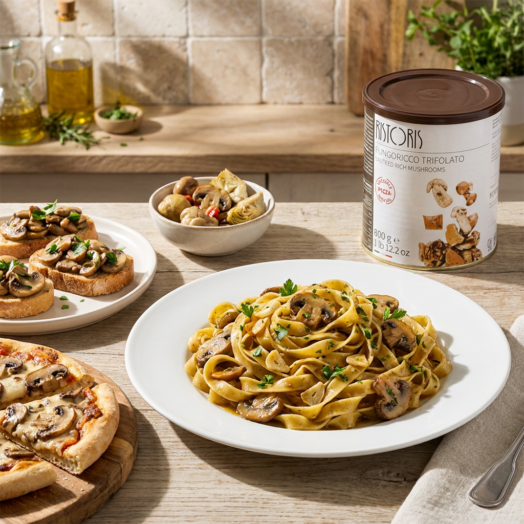 Ristoris Fungoricco pirított gomba- Fungoricco trifolato speciale pizza Latta 4/4, 780g termék fő termékképe