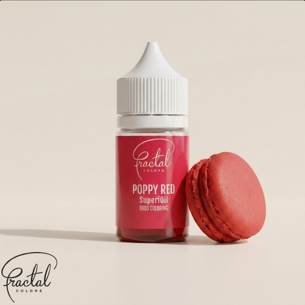 Fractal colors Olaj bázisú ételfesték piros- Poppy Red, 30g termék fő termékképe