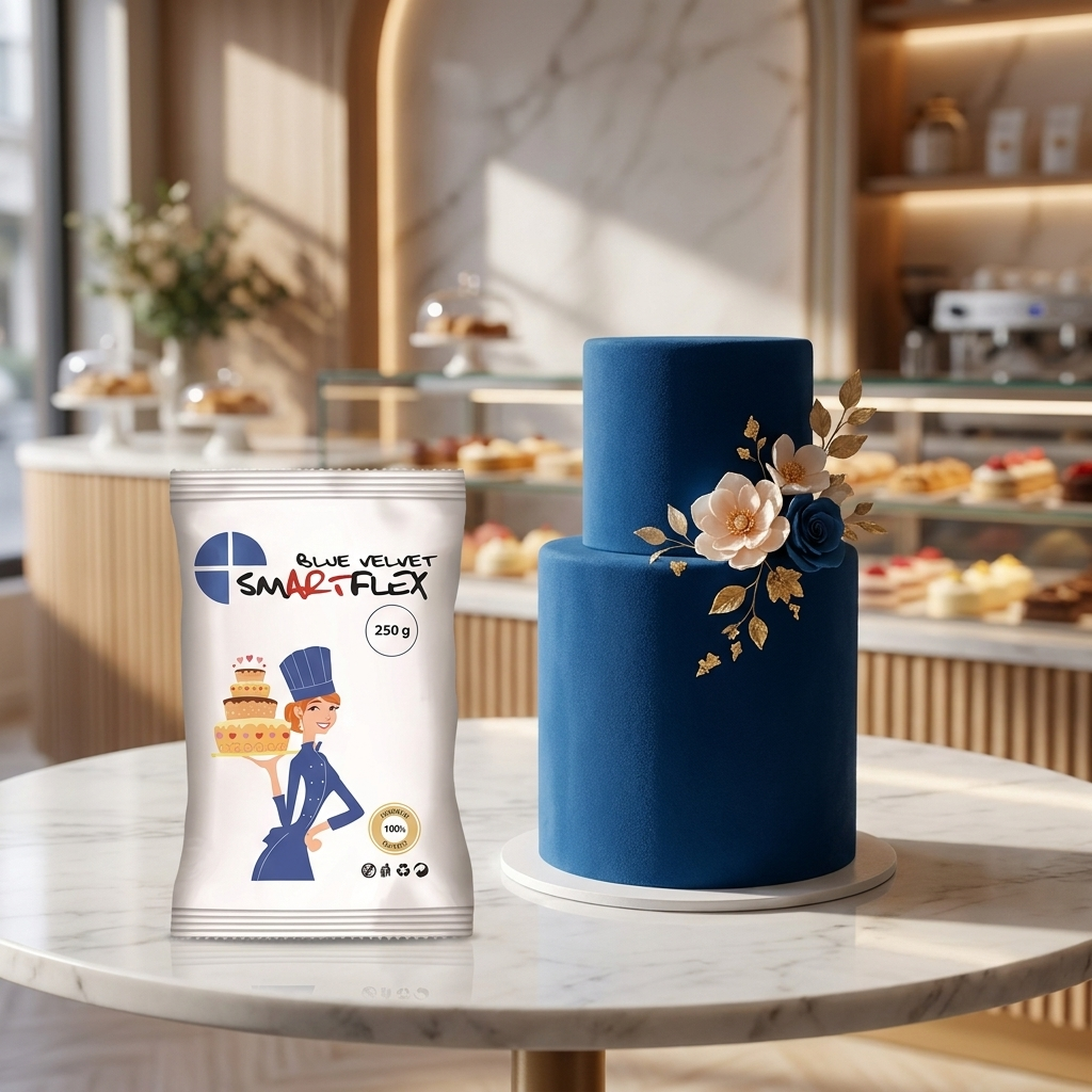 Smartflex Tortadekorációs massza - Velvet Blue, 250g termék fő termékképe