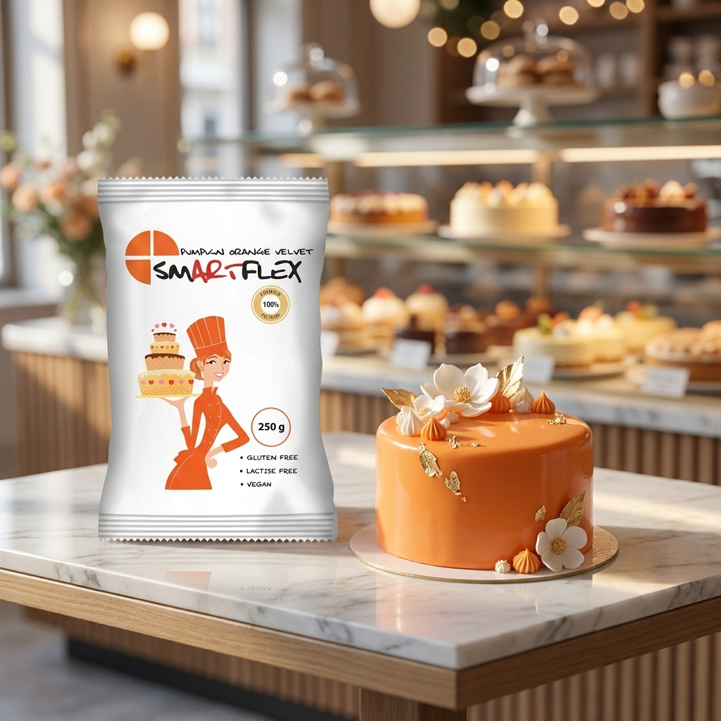 Tortadekorációs massza Smartflex velvet Orange, 250g termék fő termékképe