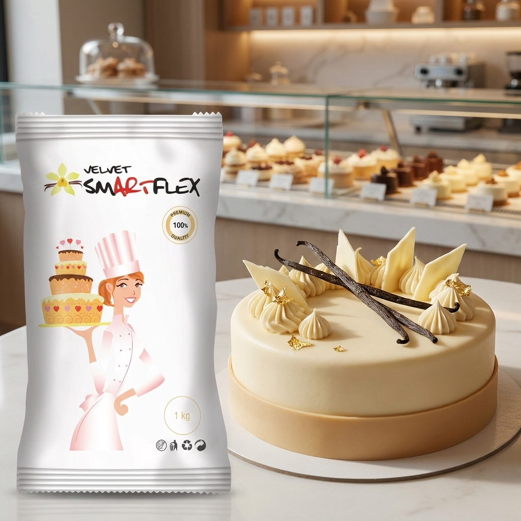 Tortadekorációs massza Smartflex Velvet Vanília ízű 1kg termék fő termékképe