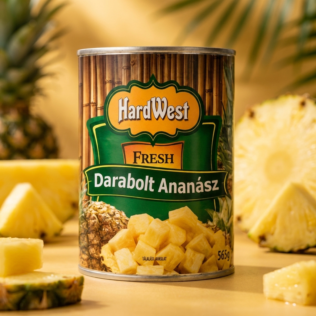 Ananász darabolt HARDWEST, 565g termék fő termékképe