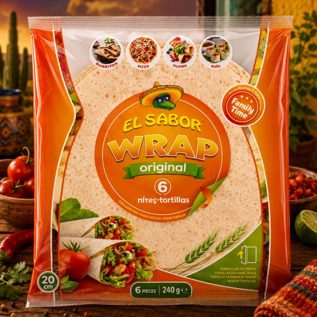 EL SABOR Wrap Original 20cm 240g (6db / csomag) termék fő termékképe