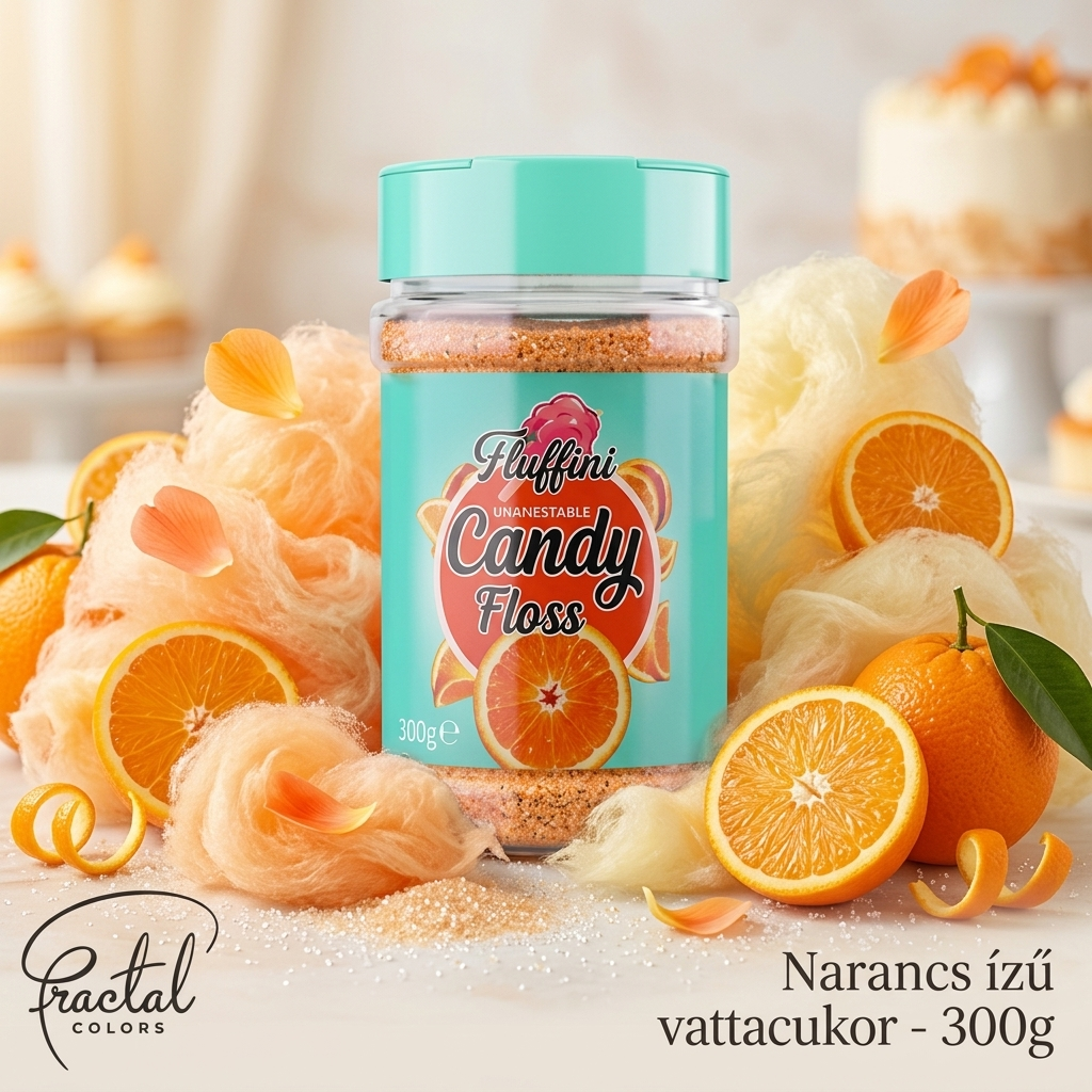 Narancs ízű vattacukor 300g termék fő termékképe