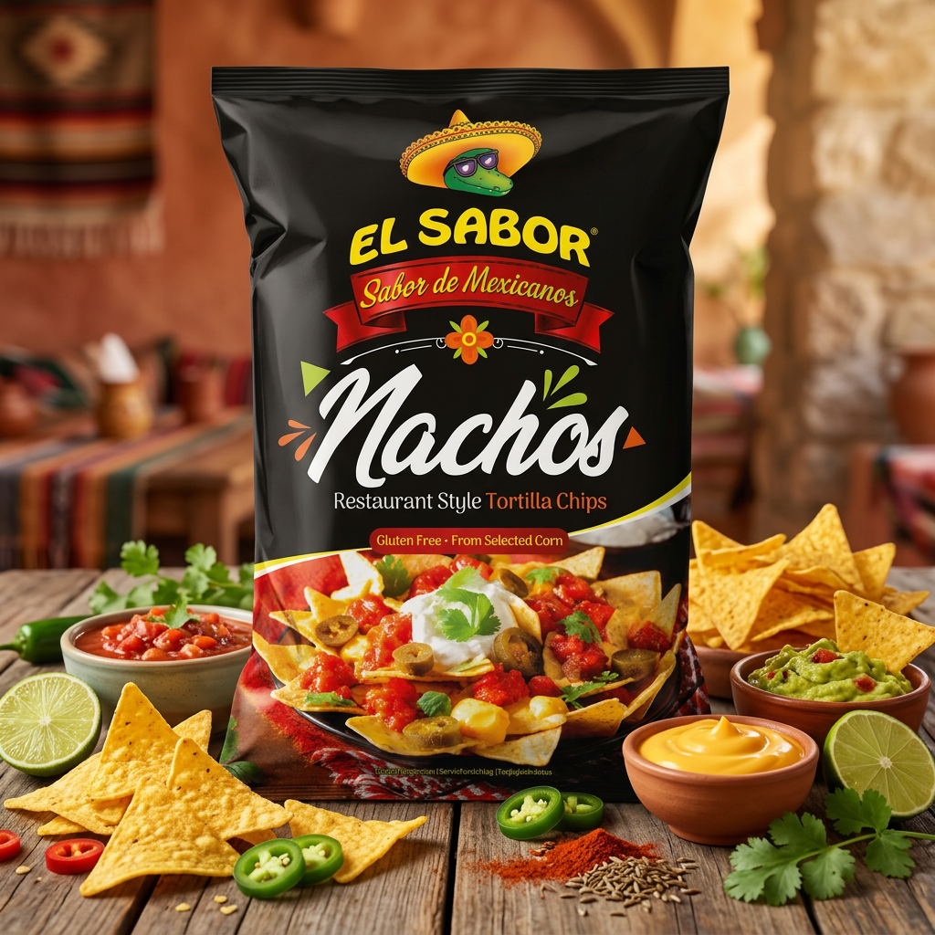 EL SABOR "Sabor de Mexicanos" Nachos Tortilla chips 200g/csomag termék fő termékképe