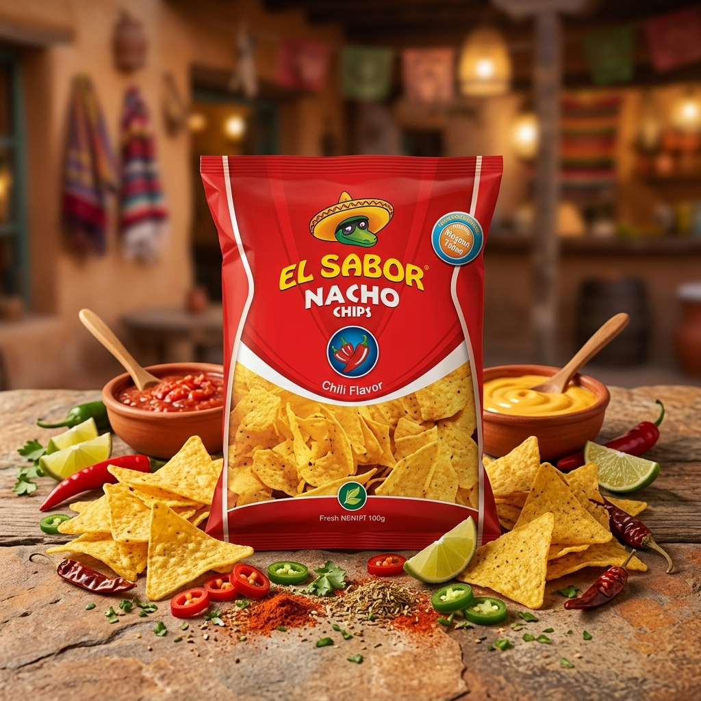 EL SABOR Nacho chips - chilis 100g termék fő termékképe