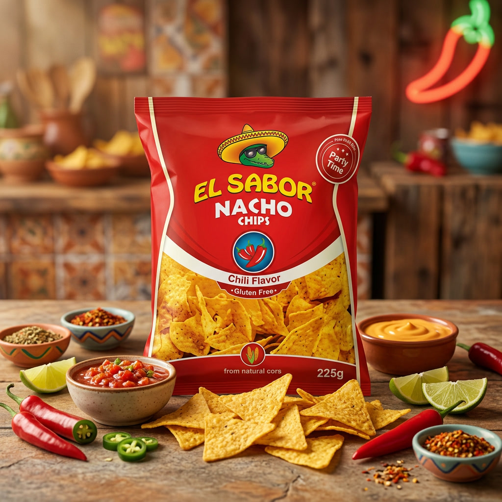 EL SABOR Nacho chips - chilis 225g termék fő termékképe