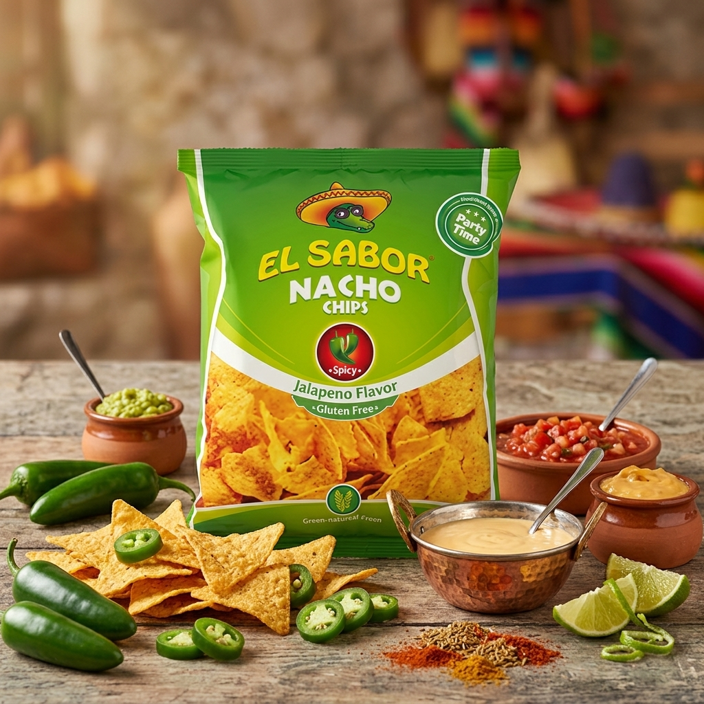 EL SABOR Nacho chips - jalapenos 225g termék fő termékképe