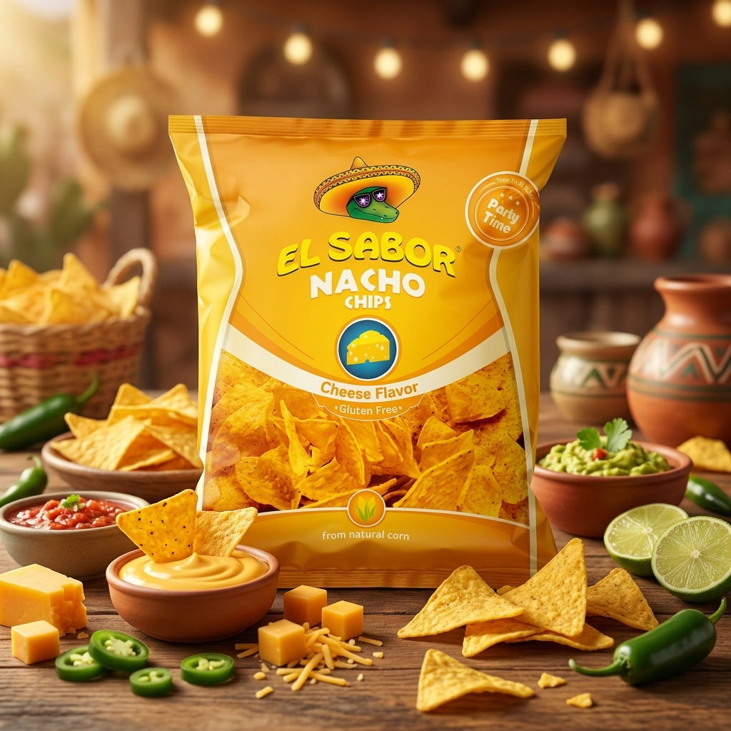 EL SABOR Nacho chips - sajtos 225g termék fő termékképe