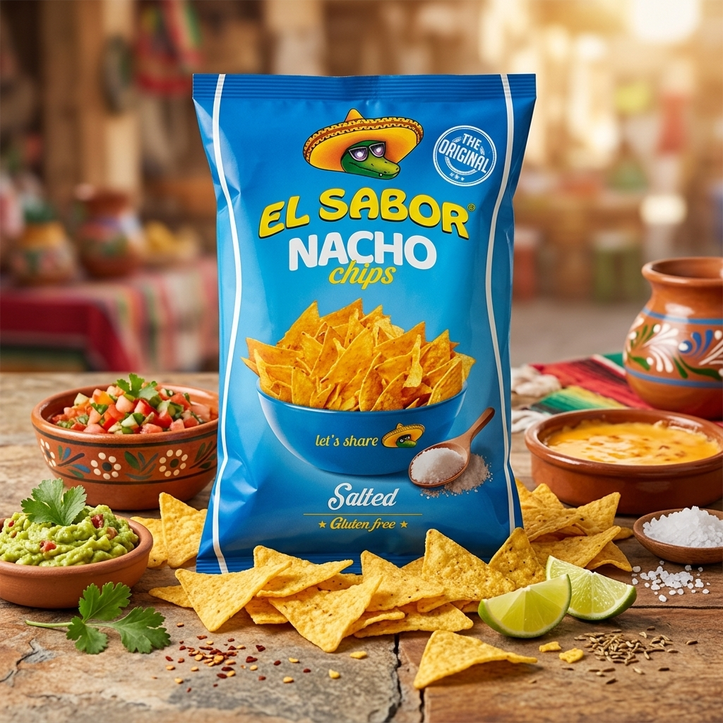EL SABOR Nacho chips - sós 100g termék fő termékképe