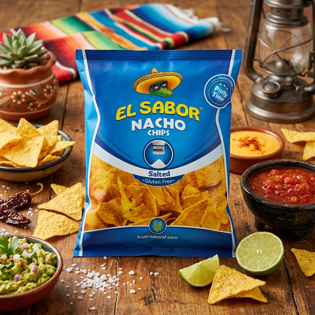 EL SABOR Nacho chips - sós 225g termék fő termékképe